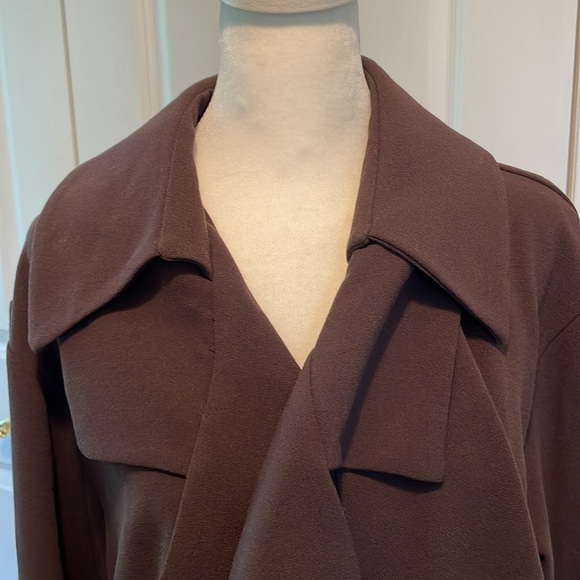 Planet Triple Collar Jacket. Dark brown. One size. EUC - Picture 3 of 7